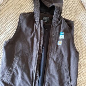 Carhartt Dark Brown Hooded Vest